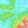 Mapa topográfico Hahausen, altitud, relieve