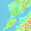 Mapa topográfico Eceabat, altitud, relieve
