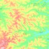 Mapa topográfico Nazaré, altitud, relieve