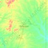 Mapa topográfico Tumeremo, altitud, relieve