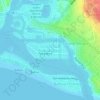 Mapa topográfico Balboa Island, altitud, relieve