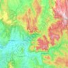 Mapa topográfico Yarra-Ranges-Nationalpark, altitud, relieve