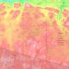 Mapa topográfico Bessemer Township, altitud, relieve