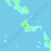 Mapa topográfico Musha Cay, altitud, relieve