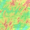 Mapa topográfico 汝城县, altitud, relieve