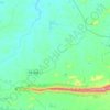 Mapa topográfico Cajazeirinhas, altitud, relieve
