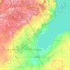Mapa topográfico Huron National Forest, altitud, relieve