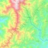 Mapa topográfico El Águila, altitud, relieve