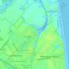 Mapa topográfico Henlopen Acres, altitud, relieve