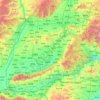 Mapa topográfico 运城市, altitud, relieve