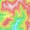 Mapa topográfico Adrara San Rocco, altitud, relieve