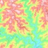Mapa topográfico Pouso Novo, altitud, relieve