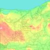Mapa topográfico McMillan Township, altitud, relieve