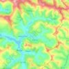 Mapa topográfico Cătina, altitud, relieve