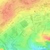 Mapa topográfico Las Peonías, altitud, relieve