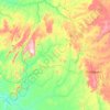 Mapa topográfico Almas, altitud, relieve