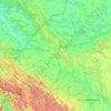 Mapa topográfico Львовская область, altitud, relieve