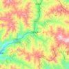 Mapa topográfico 门限石乡, altitud, relieve