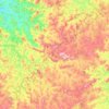 Mapa topográfico Desterro de Entre Rios, altitud, relieve
