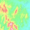 Mapa topográfico Doughboy, altitud, relieve