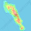 Mapa topográfico Panaon Island, altitud, relieve