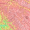 Mapa topográfico Distrito de Kargil, altitud, relieve