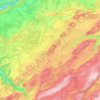 Mapa topográfico Communauté de communes des Portes du Haut-Doubs, altitud, relieve