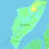 Mapa topográfico Ilha Cotijuba, altitud, relieve