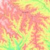 Mapa topográfico Vianópolis, altitud, relieve