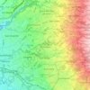 Mapa topográfico Mata de Plátano, altitud, relieve