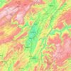 Mapa topográfico 恩施市, altitud, relieve