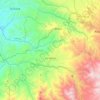 Mapa topográfico La Sierra, altitud, relieve
