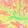 Mapa topográfico Lago Corumbá IV, altitud, relieve