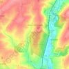 Mapa topográfico Mesnil-Martinsart, altitud, relieve