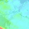 Mapa topográfico Oughterard, altitud, relieve