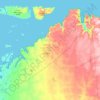Mapa topográfico Ivujivik (Land), altitud, relieve