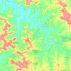 Mapa topográfico São Paulo das Missões, altitud, relieve
