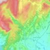 Mapa topográfico Abárzuza, altitud, relieve