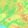 Mapa topográfico Bouzy-la-Forêt, altitud, relieve