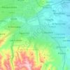 Mapa topográfico Parroquia Cabudare, altitud, relieve