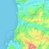 Mapa topográfico Boulogne-sur-Mer-1, altitud, relieve