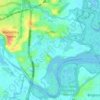 Mapa topográfico Griffin, altitud, relieve