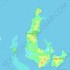 Mapa topográfico Macleay Island, altitud, relieve