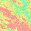 Mapa topográfico 卡玛多乡, altitud, relieve