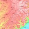 Mapa topográfico 陵川县, altitud, relieve