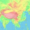 Mapa topográfico 中国大陆, altitud, relieve