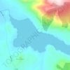 Mapa topográfico Lago Sofía, altitud, relieve