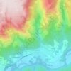 Mapa topográfico Colombières-sur-Orb, altitud, relieve