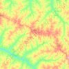 Mapa topográfico Tupã, altitud, relieve