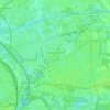 Mapa topográfico Deurne-Noord, altitud, relieve